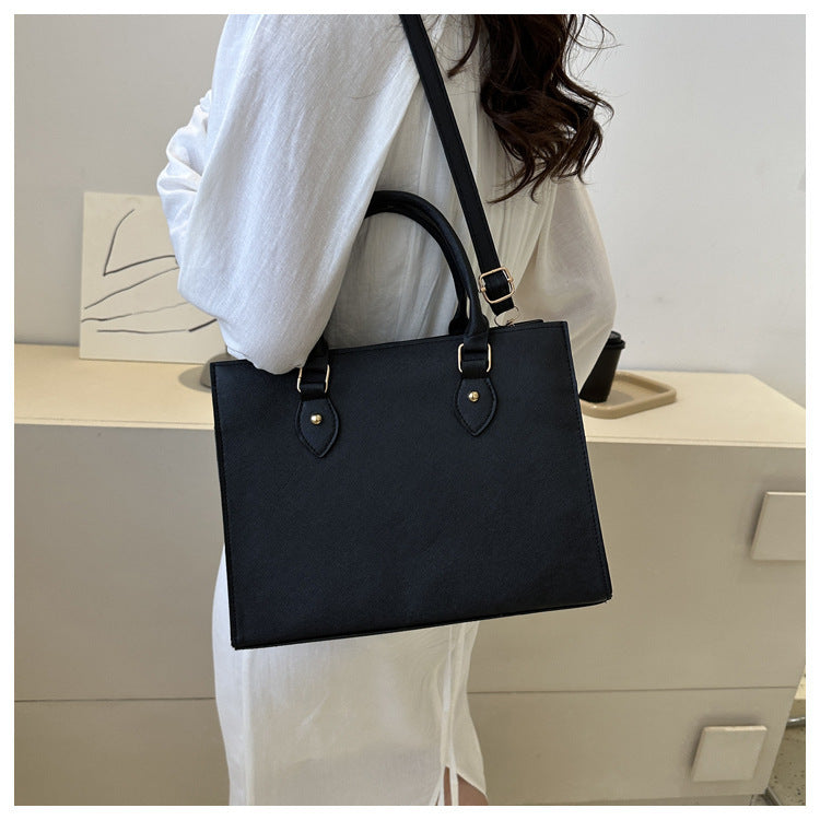 Sac Tote avec Poignées Courtes & Bandoulière Amovible