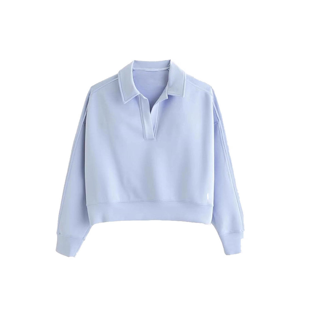 pull manches longues col v