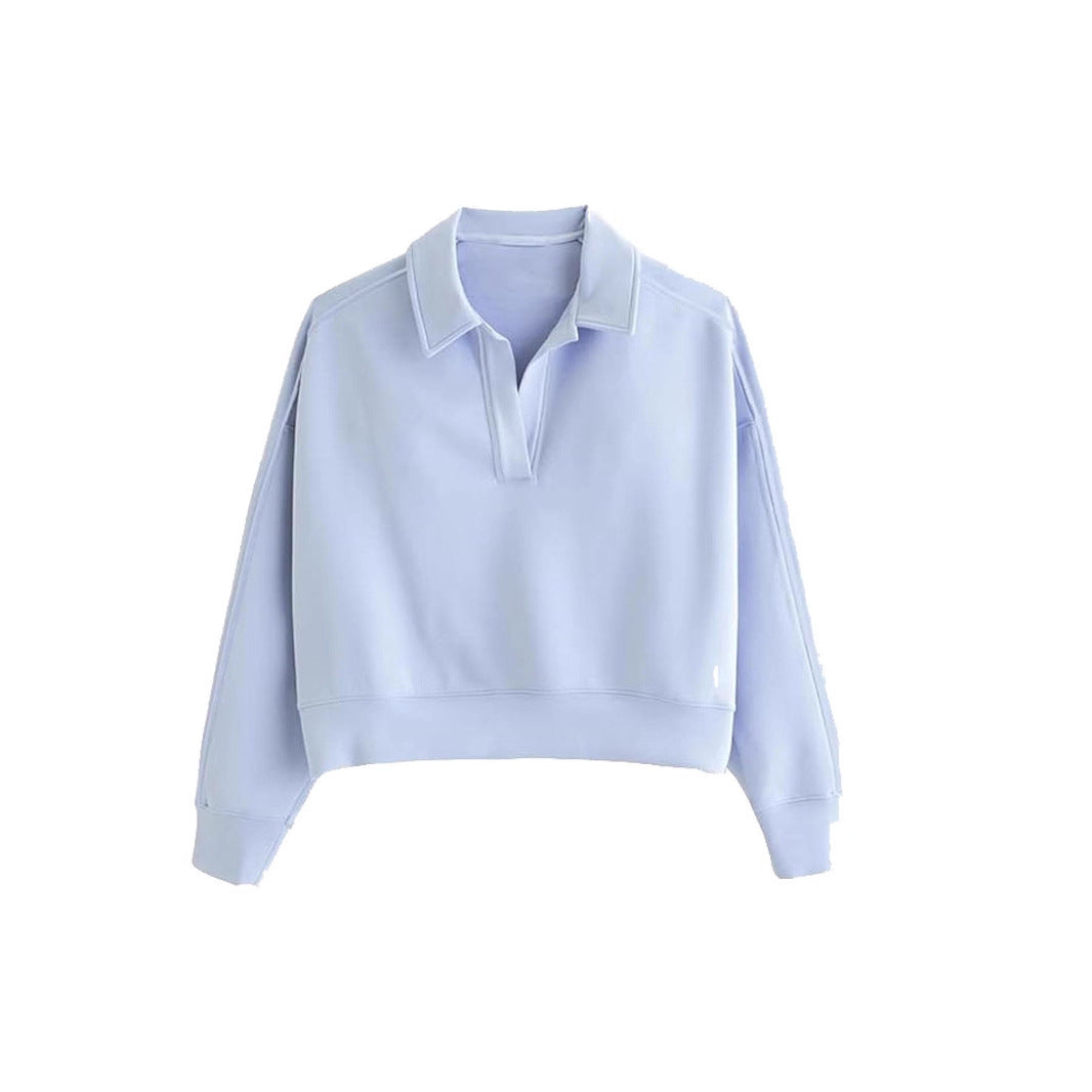 pull manches longues col v