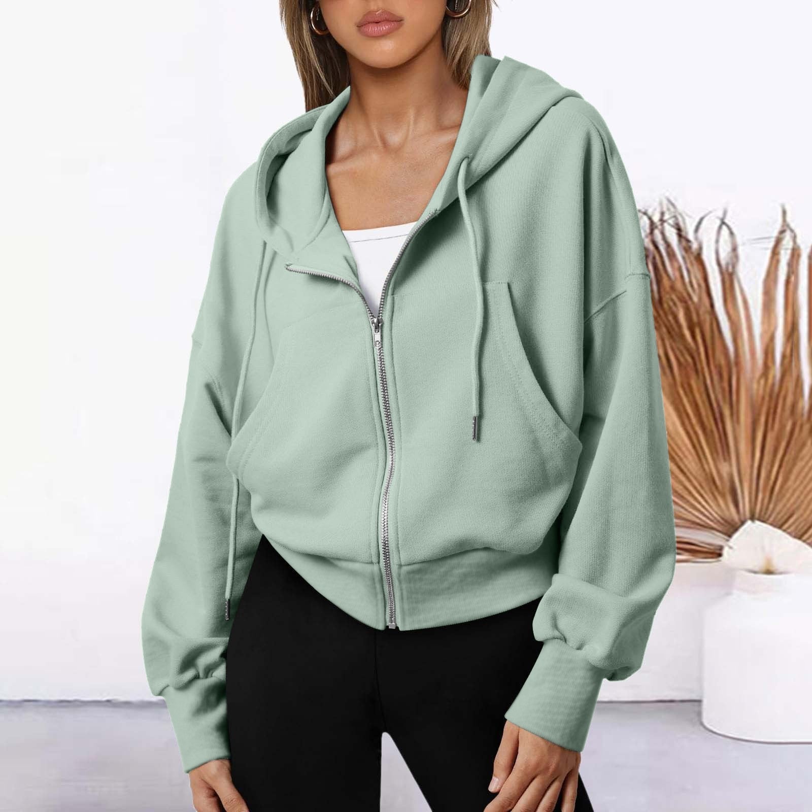 Sweat-shirt unisexe zippé