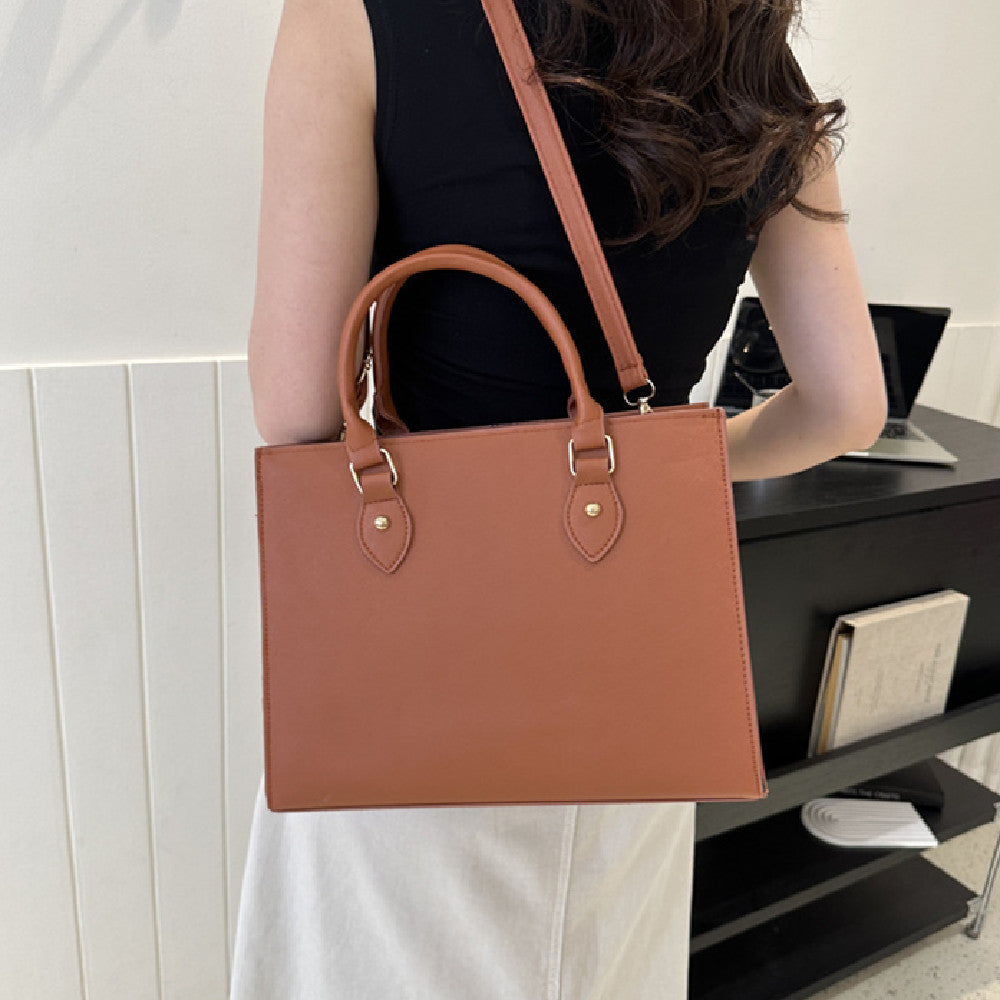 Sac Tote avec Poignées Courtes & Bandoulière Amovible