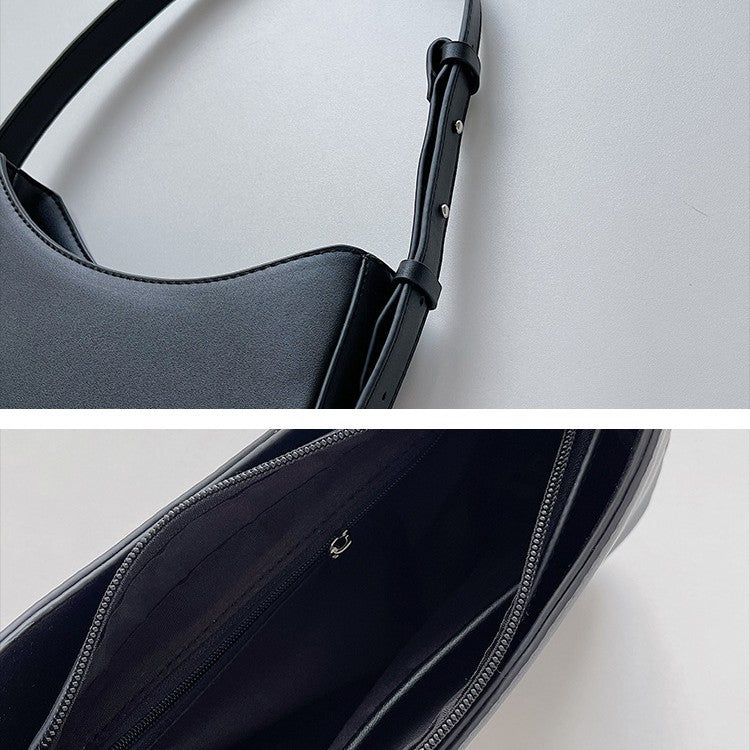 Sac Hobo Souple avec Poignée Courbe