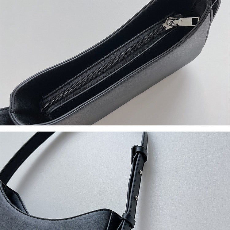 Sac Hobo Souple avec Poignée Courbe