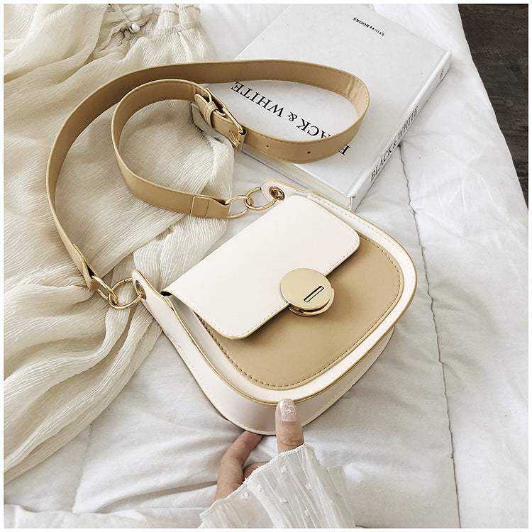 Sac Selle avec Fermoir Rond & Bandoulière Ajustable