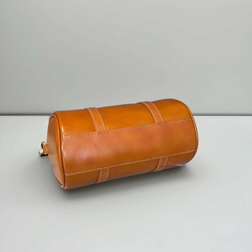 Sac Cylindrique avec Coutures Contraste