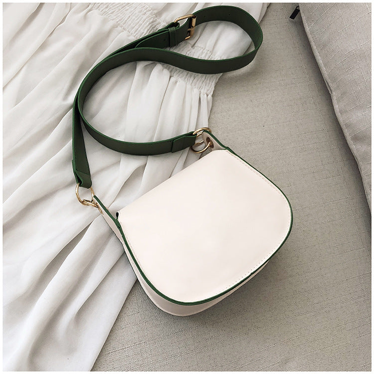 Sac Selle avec Fermoir Rond & Bandoulière Ajustable