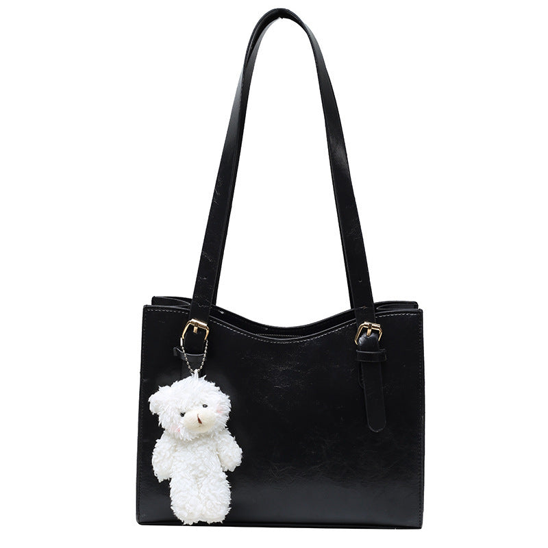 Sac Tote Lisse avec Poignées Doubles