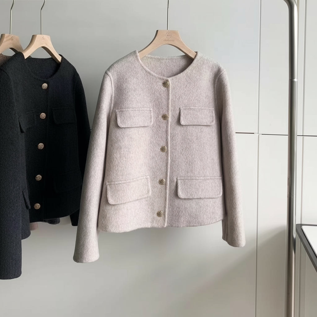 Veste Élégante en Laine Douce