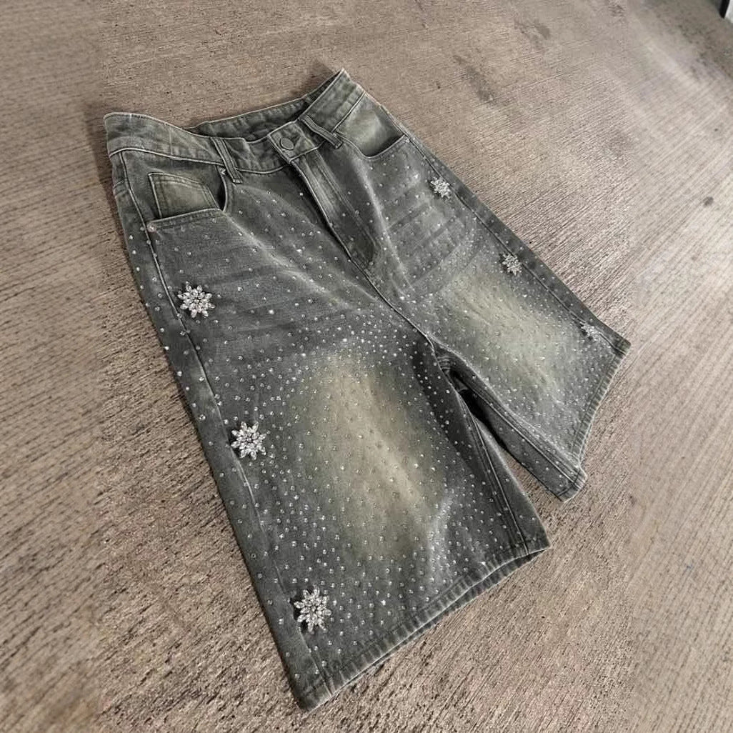 Short unisexe délavé