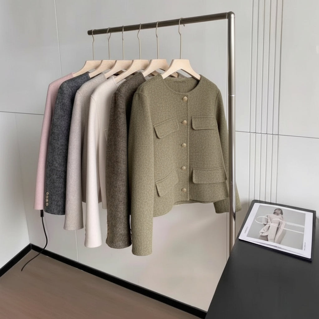 Veste Élégante en Laine Douce