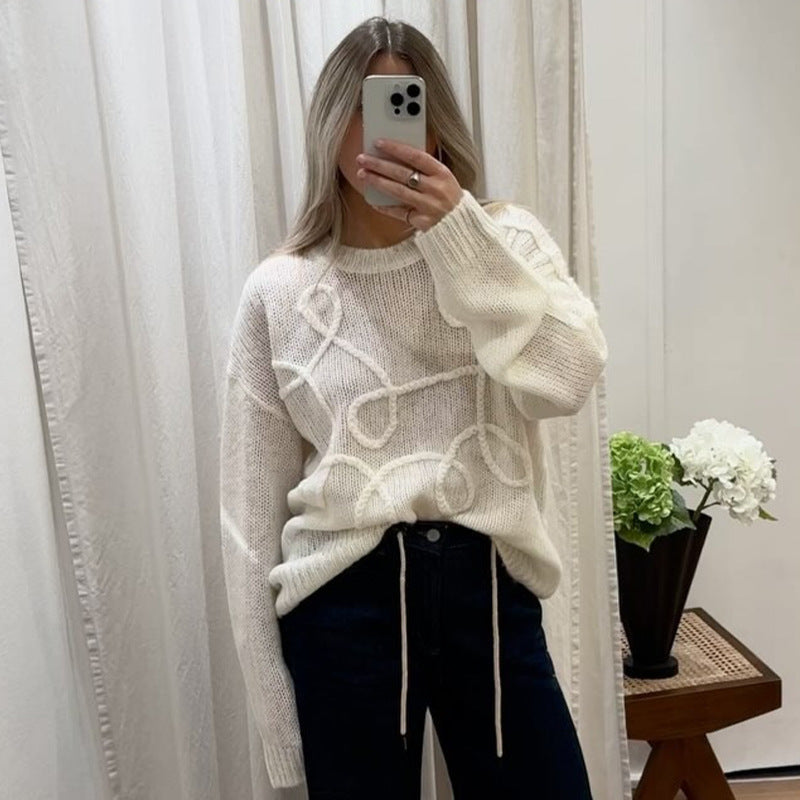 pull en maille épaisse femme