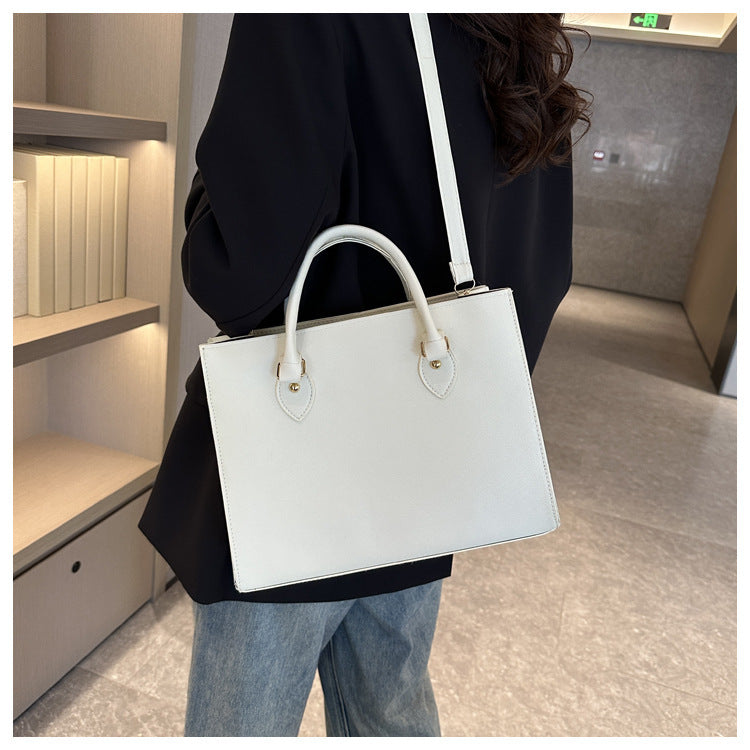 Sac Tote avec Poignées Courtes & Bandoulière Amovible