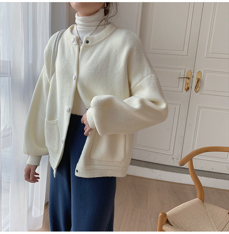 Veste en laine bouclée