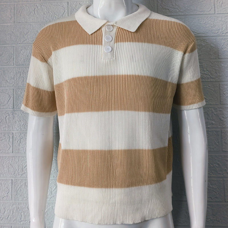 polo homme col revers manches courtes