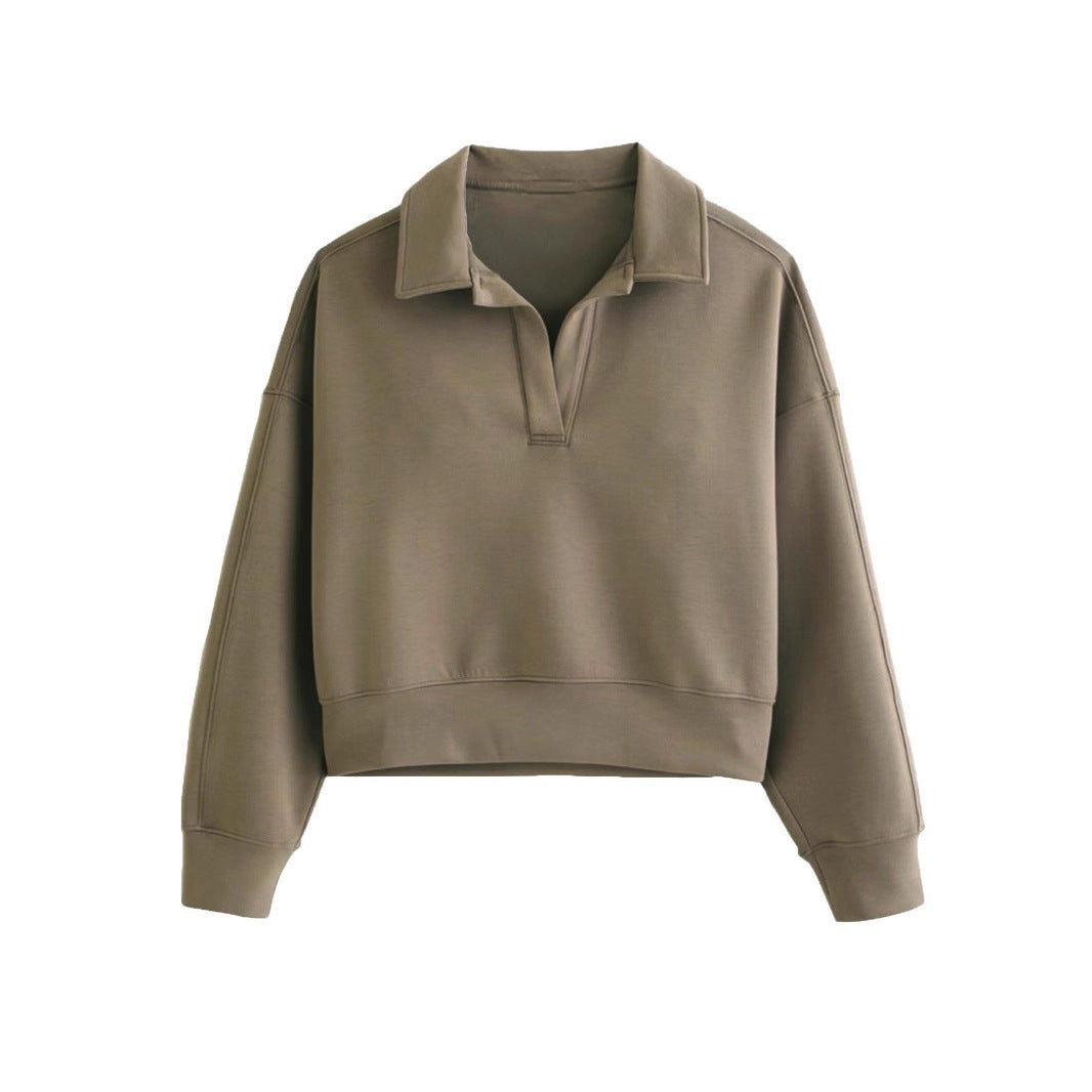 pull manches longues col v