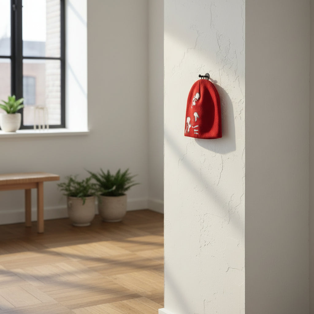 Bonnet avec Motif Pixelisé