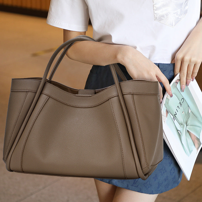 Sac Tote Structuré avec Poignées Doubles