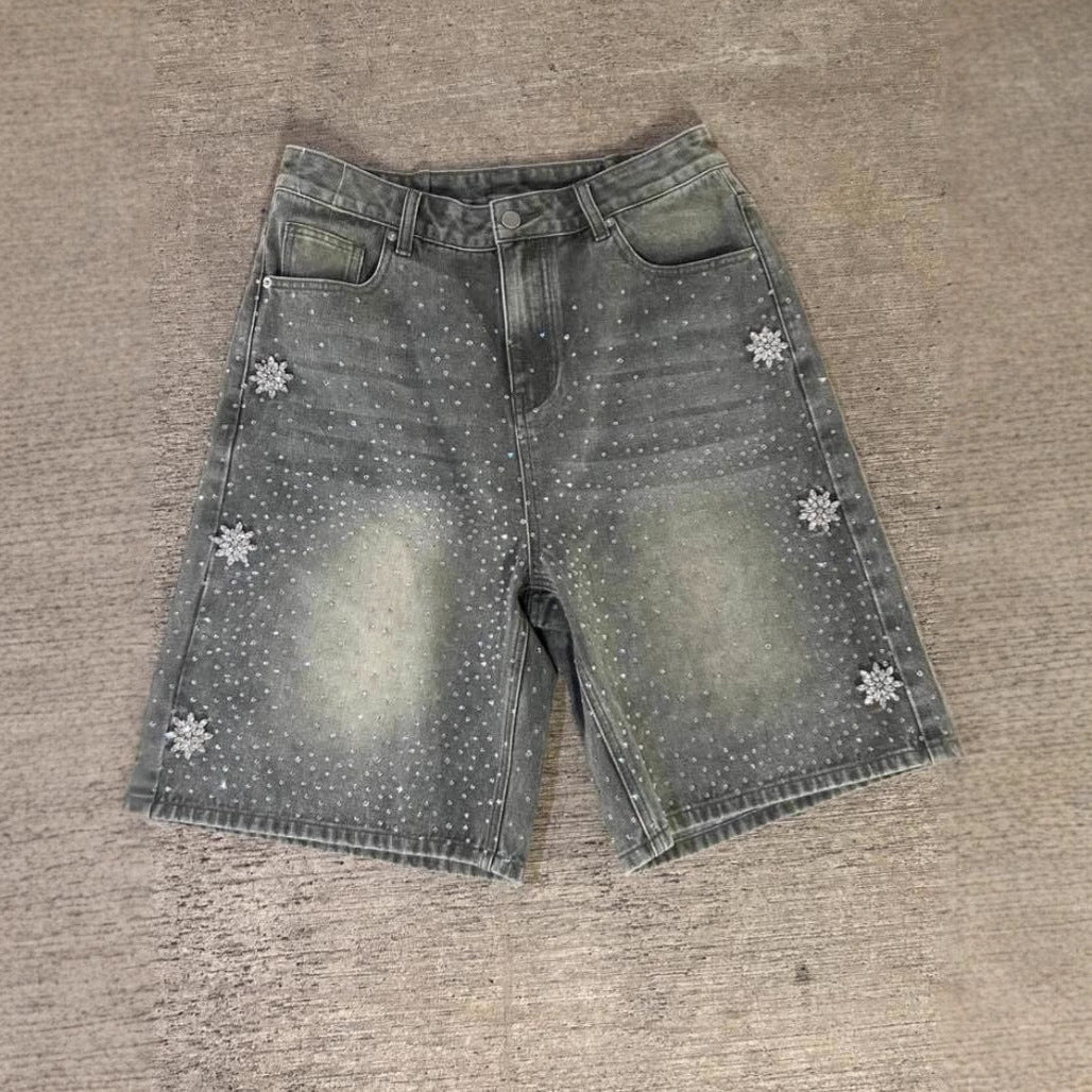 Short unisexe délavé