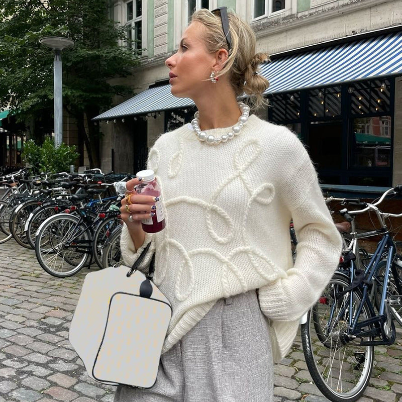 pull en maille épaisse femme