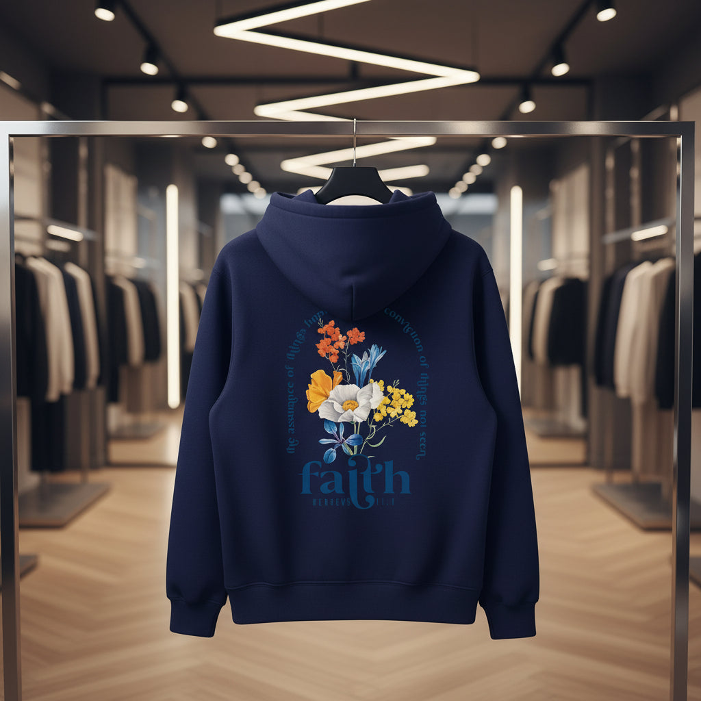 Sweat à capuche imprimé floral