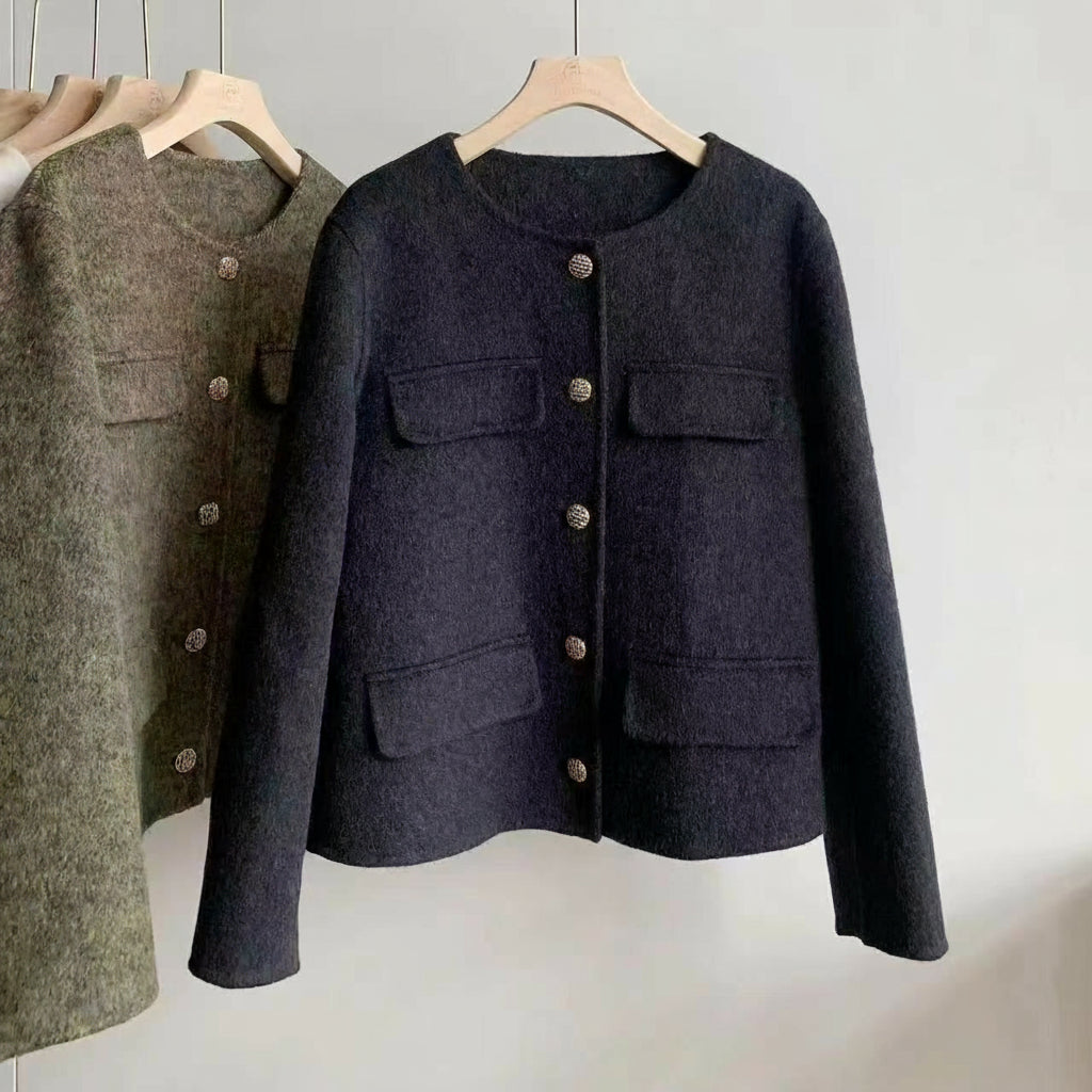 Veste Élégante en Laine Douce