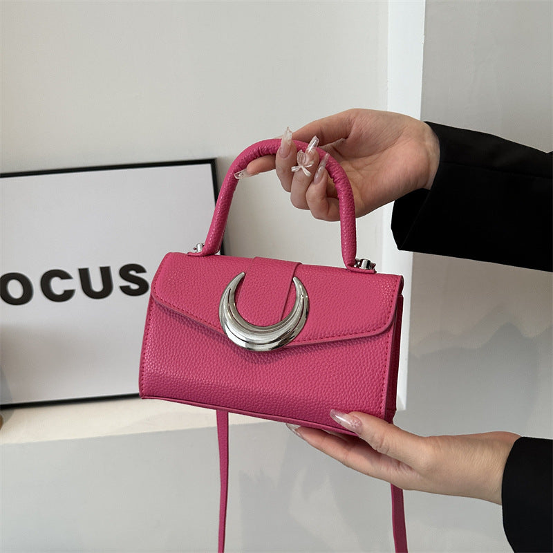 Sac à Main Mini avec Fermoir Lunaire