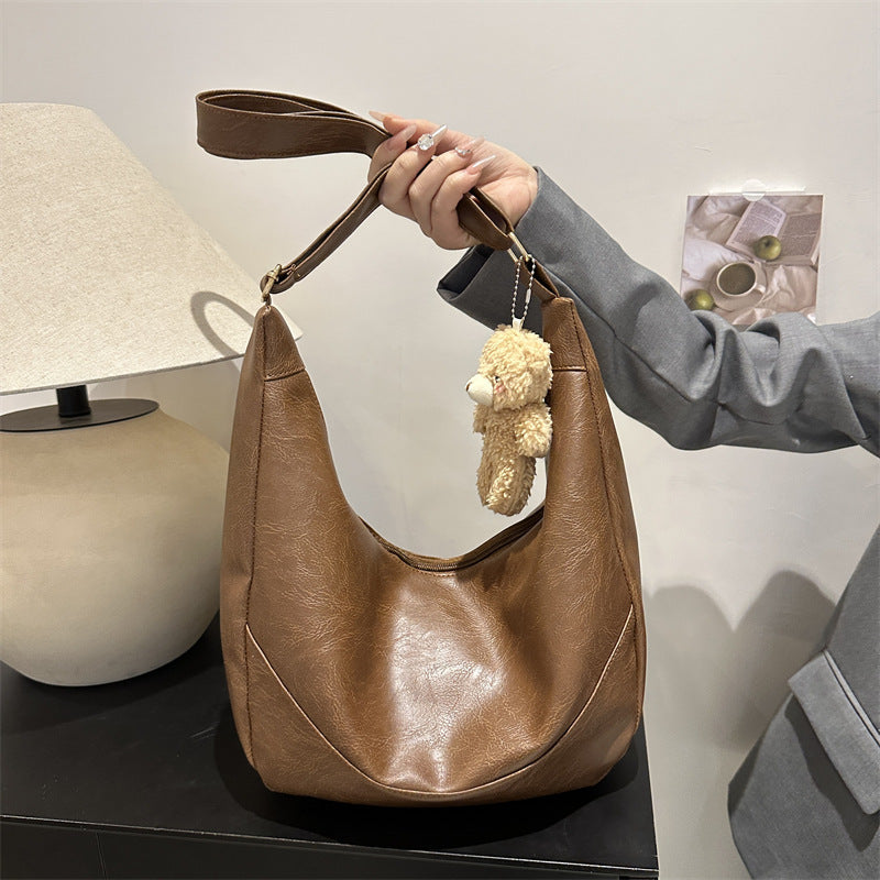 Sac Hobo Souple avec Poignée Longue