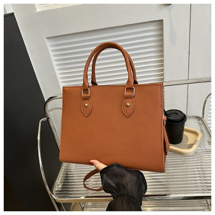 Sac Tote avec Poignées Courtes & Bandoulière Amovible