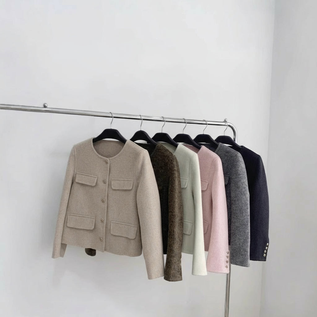 Veste Élégante en Laine Douce