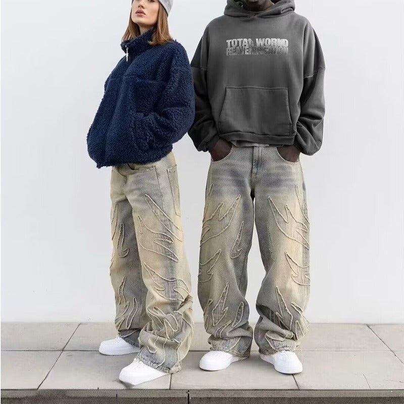 Jean unisexe oversize
