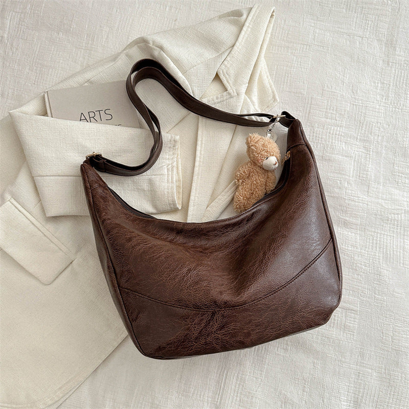Sac Hobo Souple avec Poignée Longue