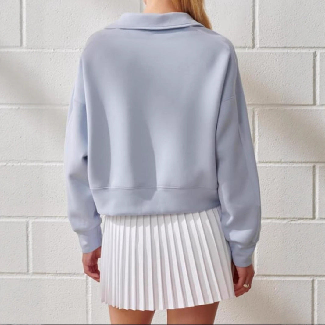 pull manches longues col v