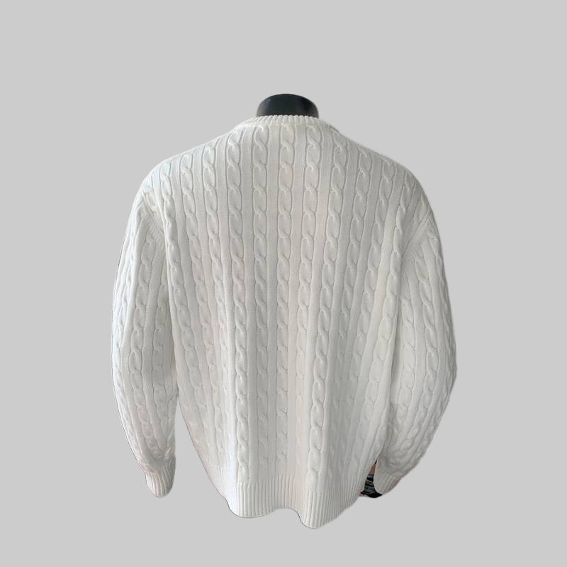 Pull Tricot Côtelé Style Minimaliste