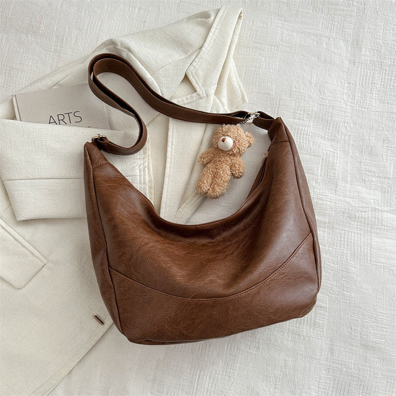 Sac Hobo Souple avec Poignée Longue