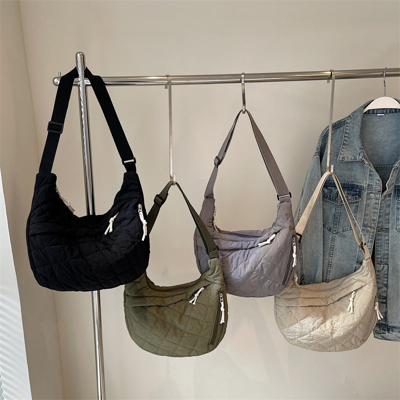 Sac Bandoulière Matelassé avec Poche Avant