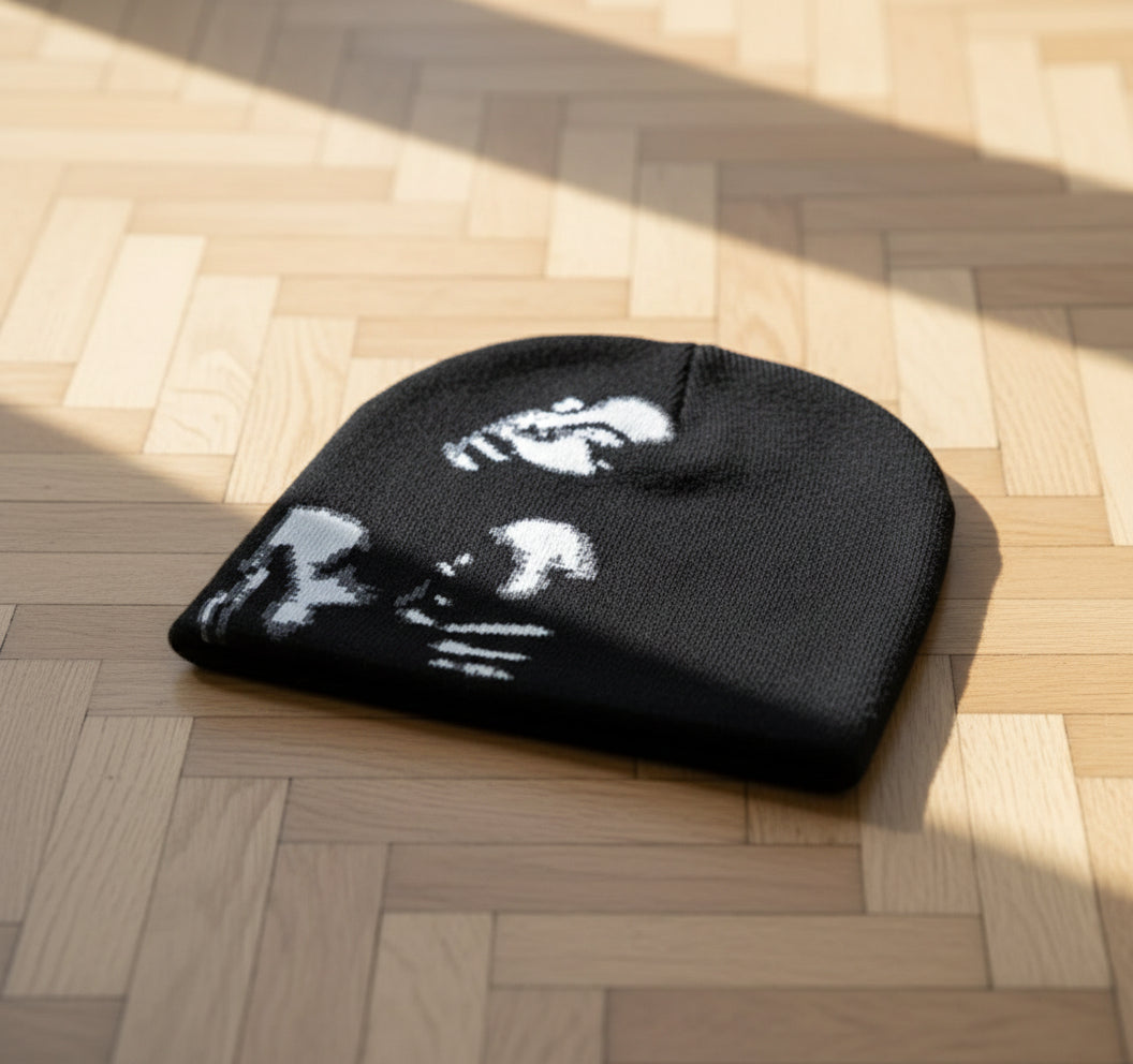 Bonnet avec Motif Pixelisé