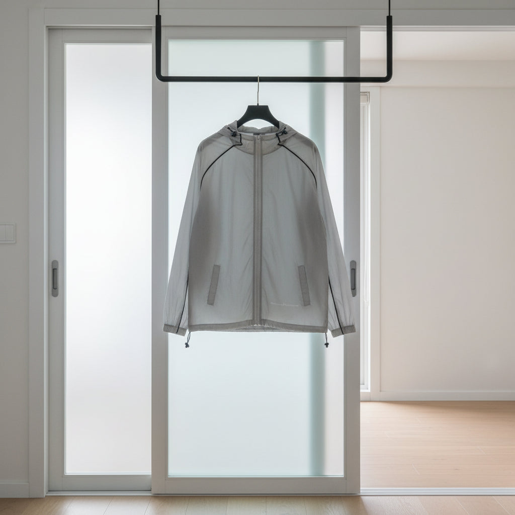 Veste Légère avec Capuche & Détails Contrastés