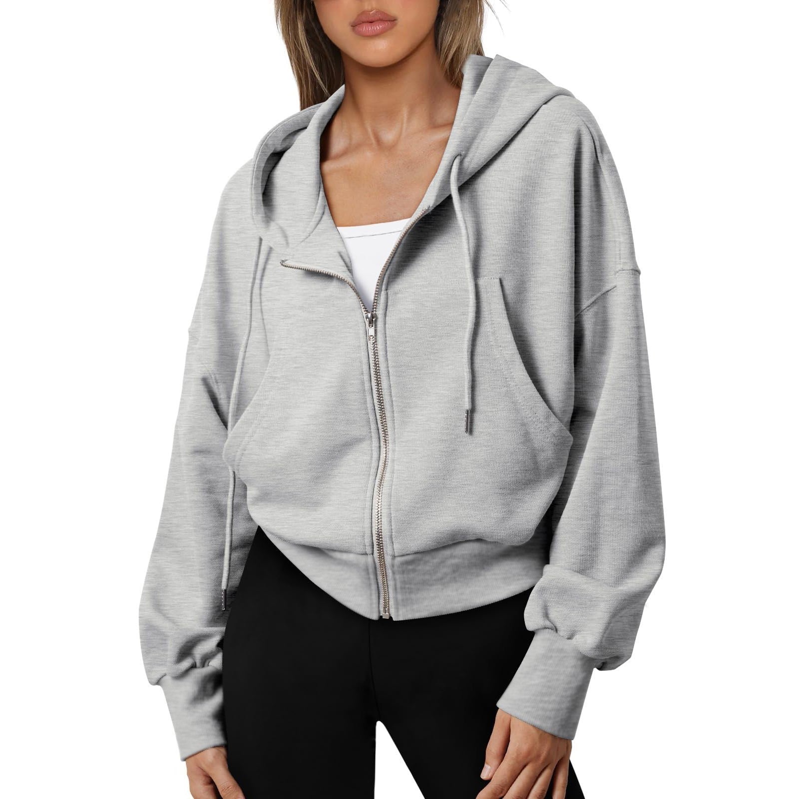Sweat-shirt unisexe zippé