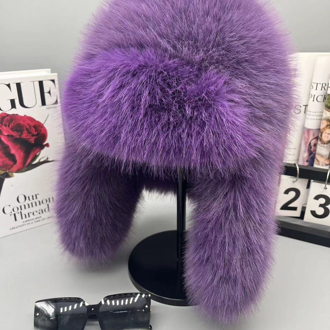 Bonnet en Fourrure avec Oreillettes