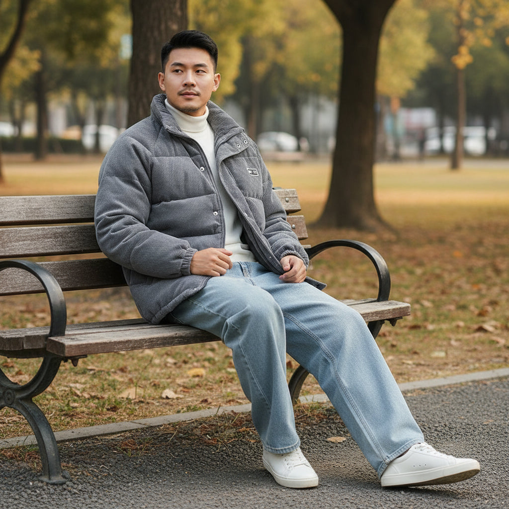 Doudoune Velours Streetwear