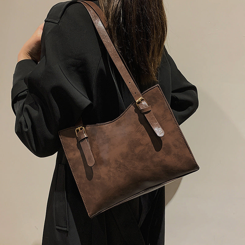 Sac Tote Lisse avec Poignées Doubles