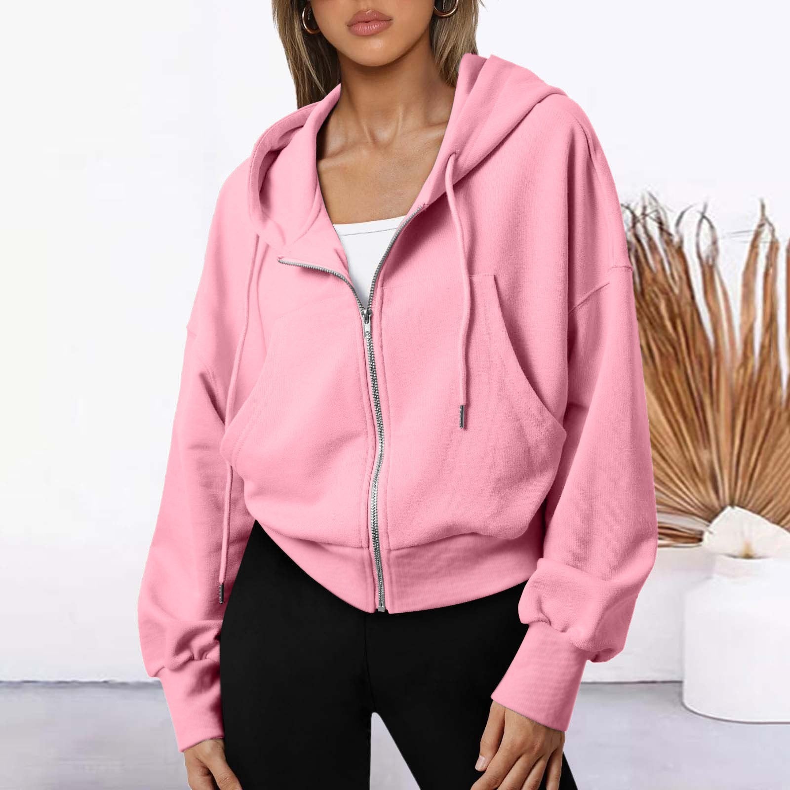 Sweat-shirt unisexe zippé