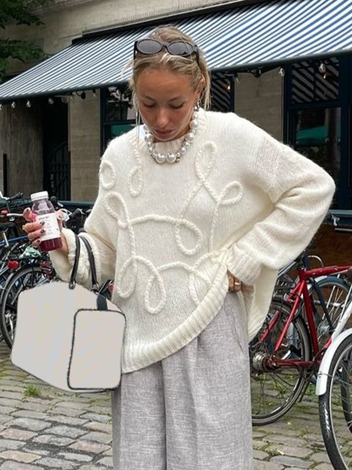 pull en maille épaisse femme