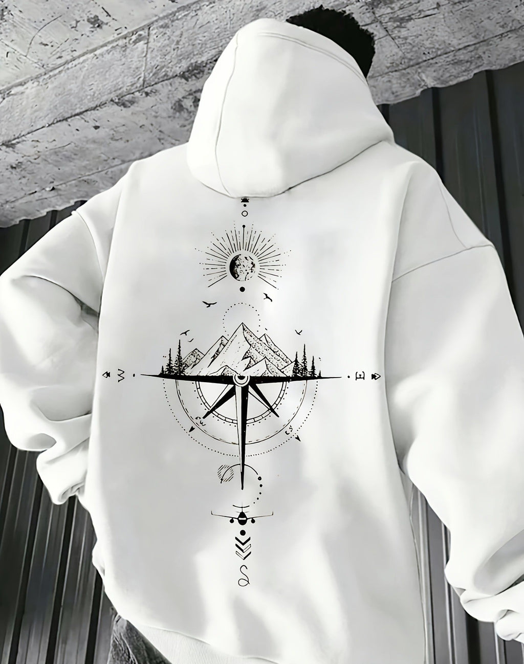 Sweat à Capuche Streetwear Boussole