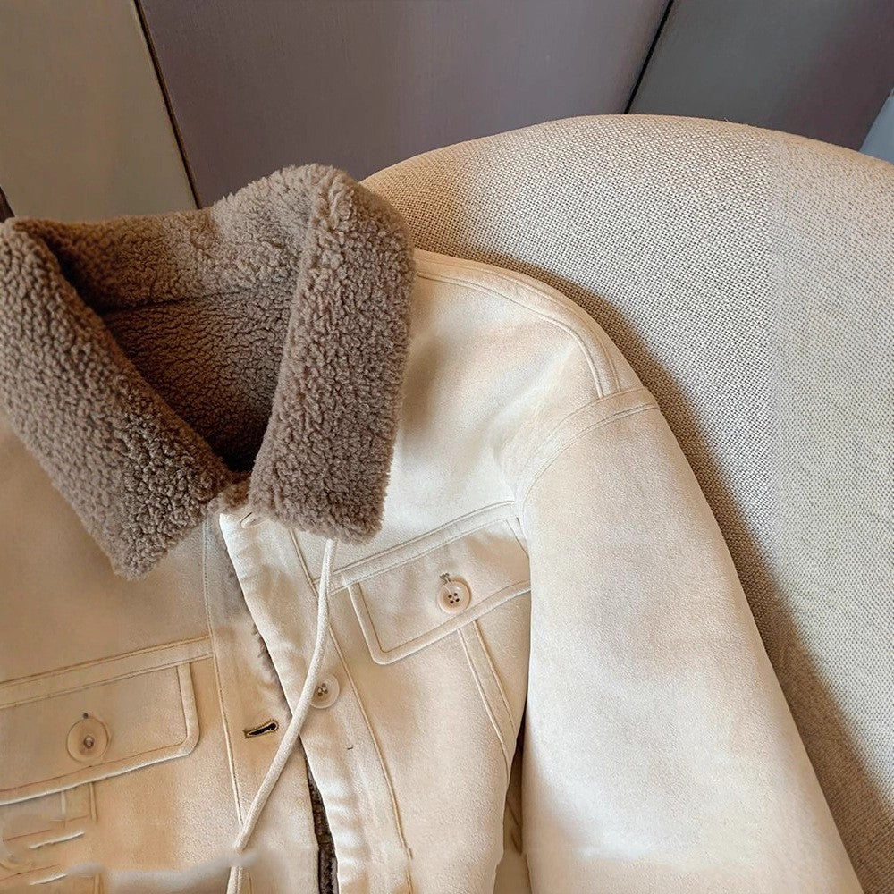 Veste Fourrée Bicolore