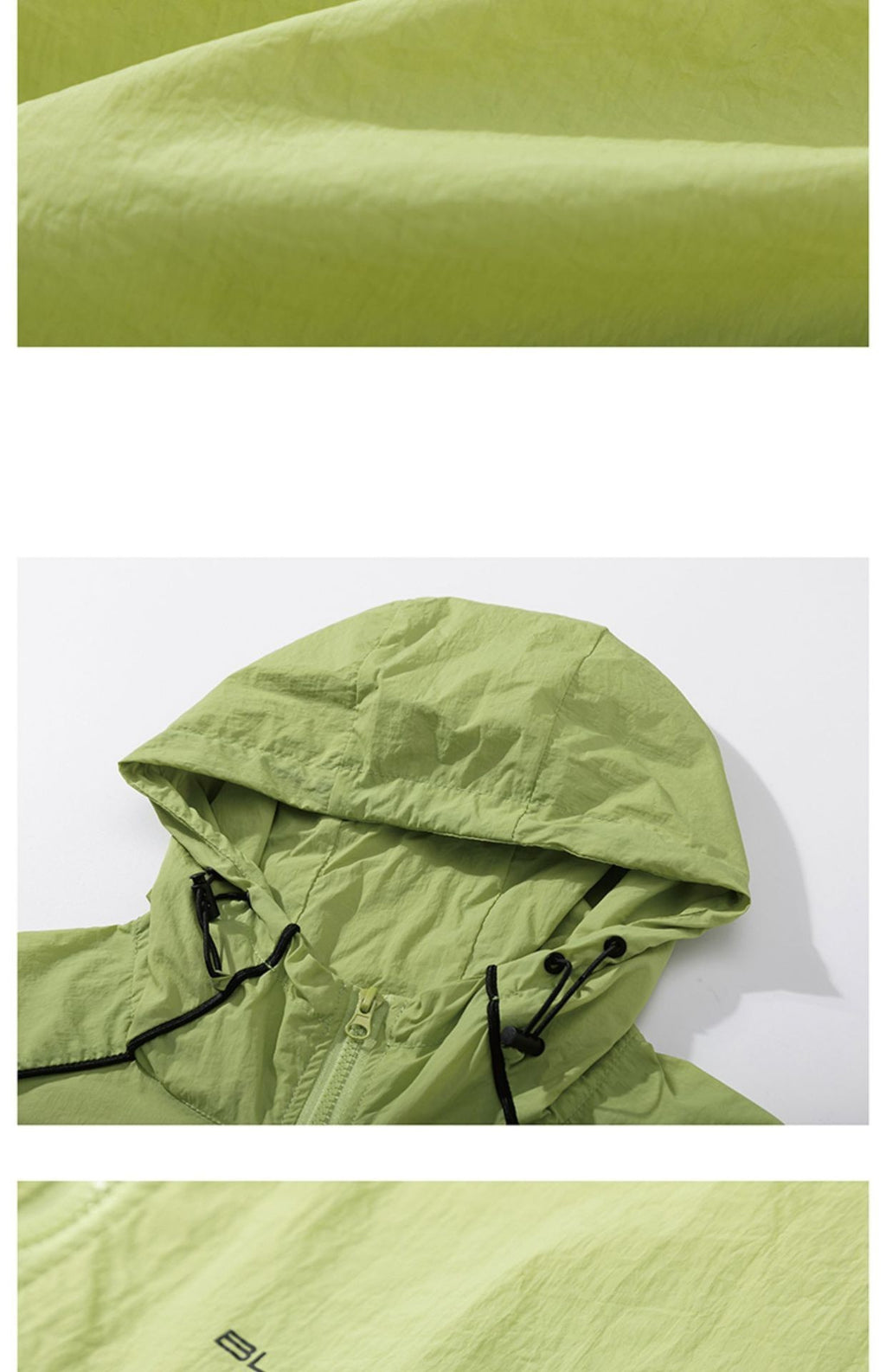 Veste Légère avec Capuche & Détails Contrastés