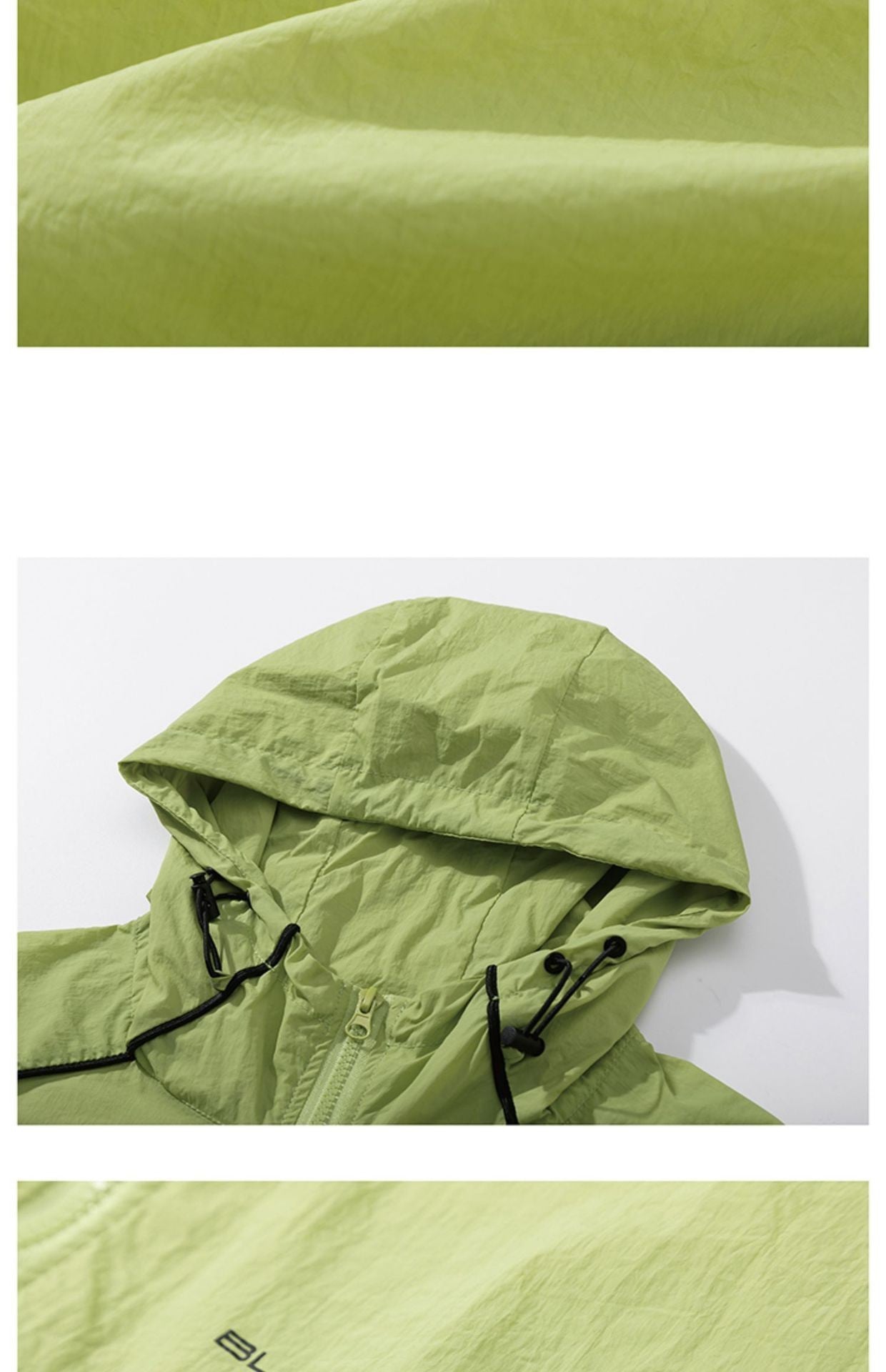 Veste Légère avec Capuche & Détails Contrastés