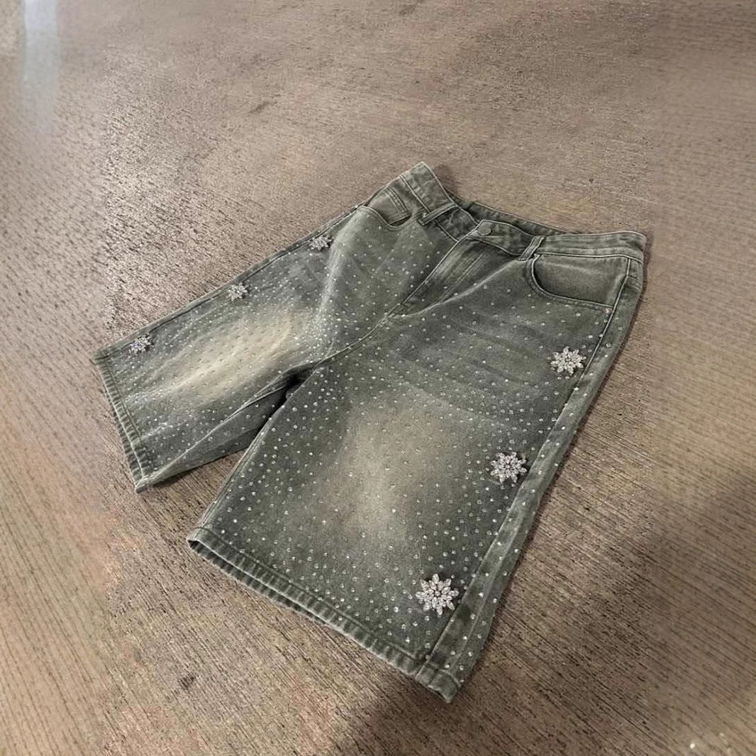Short unisexe délavé