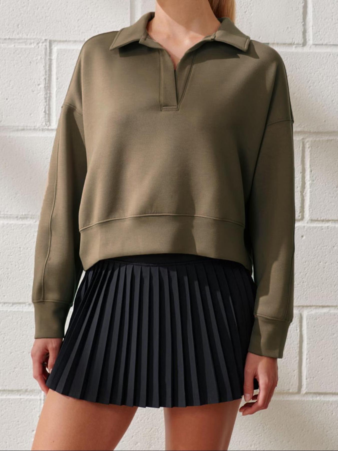 pull manches longues col v