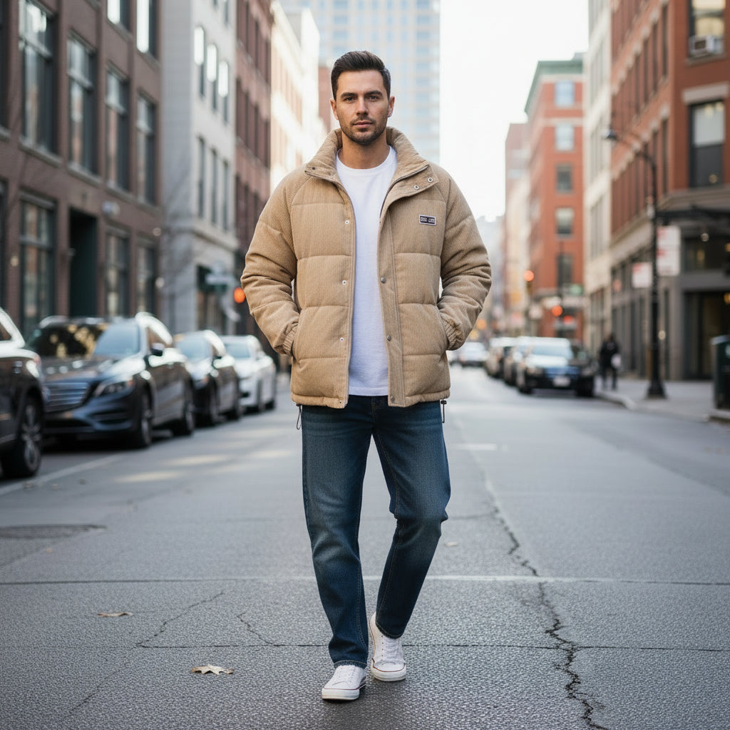 Doudoune Velours Streetwear